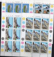 NAURU - 1985 - AIR NAURU SET OF 4 SHEETLETS OF 9 MINT NEVER HINGED, SG CAT £24.30 - Nauru