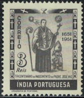 Inde Portugaise 1951 Tricentenaire Naissance Prêtre José Vaz Y&T PT-IN 438 SU - India Portuguesa