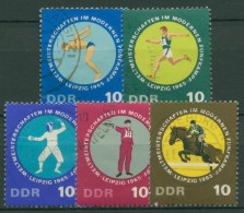 DDR 1965 Sport Moderner Fünfkampf WM 1133/37 Gestempelt - Gebraucht