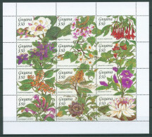 Guyana 1994 Südamerikanische Flora Pflanzen 4612/23 ZD-Bogen Postfrisch (C63279) - Guyane (1966-...)