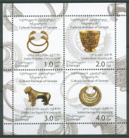Georgien 2013 Kulturerbe Goldstücke Block 48 Postfrisch (C64276) - Géorgie