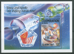 St. Vincent 1989 Weltraumforschung Apollo-Sojus Block 72 Postfrisch (C64882) - St.Vincent (1979-...)