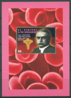 St. Vincent 1995 Nobelpreisträger Karl Landsteiner Block 353 Postfrisch (C64896) - St.Vincent (1979-...)