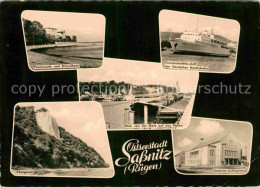 Sassnitz Ostseebad Ruegen Promenade Strandhotel Eisenbahnfaehrschiff Der Deutsch - Sassnitz