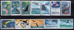 AUSTRALIAN ANTARCTIC TERRITORY(1973) Food Chain. Explorer's Aircraft. MNH Set Of 12. Scott Nos L23-34. - Neufs