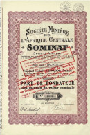 Titre De 1939 - Société Minière De L'Afrique Centrale - SOMINAF- VF - Afrika