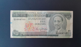 BARBADES 5 DOLLARS 1975 - Barbados