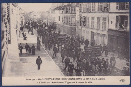 CPA [10] Aube > Bar-sur-Aube événements Viticoles Champagne Manifestation Révolte Grève Non Circulée - Bar-sur-Aube