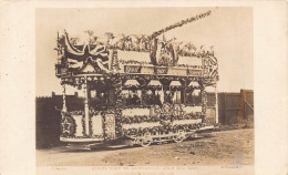 L481 England King's Visit 1906 Decorated Tram Newcastle RPPC Vintage Postcard - Newcastle-upon-Tyne