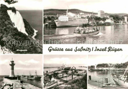 Sassnitz Ostseebad Ruegen Koenigsstuhl Hafen Mole Leuchtturm - Sassnitz