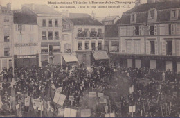 CPA [10] Aube > Bar-sur-Aube événements Viticoles Champagne Manifestation Révolte Grève Non Circulée - Bar-sur-Aube