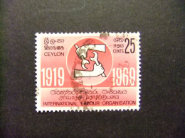 40 CEYLAN CEYLON ( Sri Lanka )1969 / ORGANIZACION NACIONAL Del TRABAJO / YVERT 404 FU - Sri Lanka (Ceylan) (1948-...)