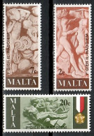Malta 1977 Mi 556-558 MNH  (ZE2 MLT556-558) - Militaria