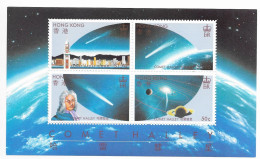 Hong Kong Sheet Mnh ** 1986 60 Euros Haley Comet Space - Blocs-feuillets