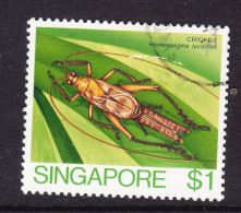 Singapore 1985 Insects $1 Cricket Used No 2 - Singapour (1959-...)