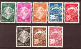 Colonie Portoghesi 1949 UPU Giro 8 Valori  **/MNH VF/F - Otros & Sin Clasificación