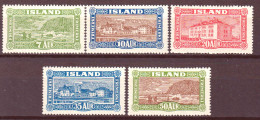 Islanda 1925 Unif.115/19 **/MNH VF/F - Unused Stamps