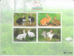 Thailand Rabbits Sheet Mnh ** 1999 - Thaïlande