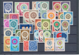 1964 EUROPA CEPT, Annata Completa, 19 Paesi 36 Valori, MNH** - Volledig Jaar