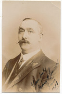 Man With Waxed Moustache, Maybe Joshua Lawson, Sheffield, 1906 Postcard - Sheffield