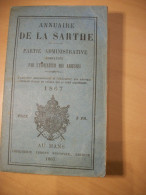 ANNUAIRE DE LA SARTHE PAR EDMOND MONNOYER EN 1867 - 1801-1900