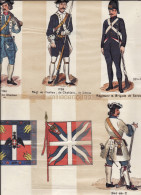 #10 MODELLINI ORIGINALI UNIFORMOLOGICI + 2 STENDARDI BRIGATA SAVOIA SU CARTA.. - Otros Planes