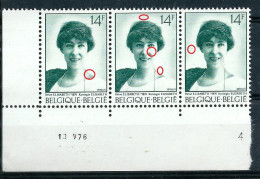 Bande De 3 Datée: 13 V 76 - N° 1808** - CU - Divers Petits Points - 1961-1990