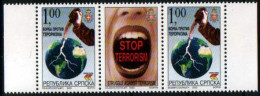 Bosnia Serbia 2003 Antiterrorism, Middle Row MNH - Bosnie-Herzegovine