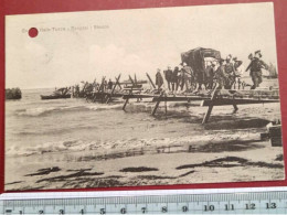 TURCO - ITALIAN  WAR-1912 TRIPOLI_THE LANDING  OF THE ITALIAN TROOPS_OLD TRAVELED  POSTCARD - ANTICA CARTOLINA VIAGGIATA - Andere Kriege