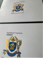 Togo 2022 Mi. ? Epreuve De Luxe Proof Gold Doré 50 Ans Grande Loge Régulière Franc-maçons Freimaurer Freemasonry Masonic - Togo (1960-...)
