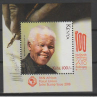 Kenya Kenia 2018 Mi. ? S/S Joint Issue PAN African Postal Union Nelson Mandela Madiba 100 Years - Kenya (1963-...)