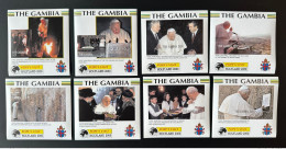 Gambie Gambia 2000 Mi. Bl. 466 - 473 ND IMPERF Pape Jean-Paul II Papst Johannes Paul Pope John Paul Visit Holyland - Gambie (1965-...)