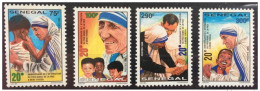 Sénégal 1999 Mère Térésa Mother Teresa Mutter Theresa Nobelpreis Prix Nobel Price Peace 4 Val. RARE MNH - Sénégal (1960-...)