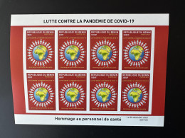 Benin 2021 Mi. 1684 - 1688 M/S ND IMPERF Struggle Against Lutte Contre Pandemie COVID-19 Pandemic Coronavirus - Bénin – Dahomey (1960-...)
