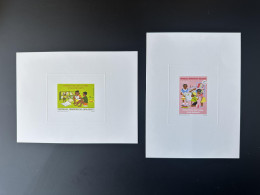 Madagascar Madagaskar 1976 Mi. 800 - 801 Epreuve De Luxe Proof Promotion Livres Pour Enfants Children Books - Autres & Non Classés