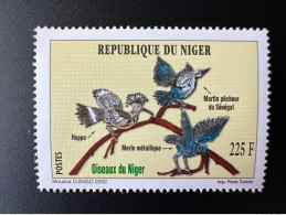 Niger 2002 Mi. 1987 Oiseaux Birds Vögel Martin Pêcheur Merle Huppe Faune Fauna MNH ** 1 Val. - Autres & Non Classés