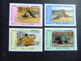 42 LAOS 1996 / XXV GREENPEACE Las Tortugas De Mar / YVERT 1244A / 1244D MNH - Laos