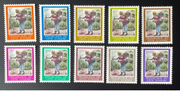 Côte D'Ivoire Ivory Coast Elfenbeinküste 1994 Mi. 1124-33 Série Courante Freimarken Definitives Femme à La Hotte 10 Val. - Côte D'Ivoire (1960-...)