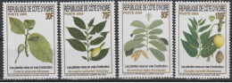 Côte D'Ivoire Ivory Coast Elfenbeinküste 2005 Mi. 1471 - 1474 Plantes Rares Rare Plants Seltene Pflanzen Flore Flora MNH - Côte D'Ivoire (1960-...)