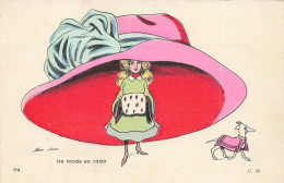 CPA Illustration Xavier Sager-La Mode En 1909-Timbre-RARE    L3908 - Sager, Xavier