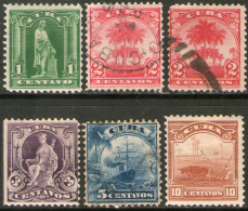 CUBA Serie Completa X 6 Sellos OCUPACIÓN MILITAR U. S. A. Año 1899 – Valorizada En Catálogo € 25,10 - Oblitérés