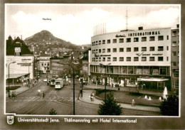 Strassenbahn Tramway-- Unistadt Jena Thaelmannring Hausber - Tram