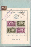 1938 ALBANIA, Matrimonio Del Re Zogu I Con La Contessa Geraldine, Bf 2 - Albanie