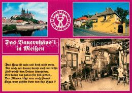 Meissen Elbe Sachsen Schloss Das Bauernhaeusl Original-Gaststube - Meissen