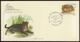 Argentina 1983 FDC, Jaguar, Wild Animals - Félins