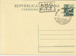Trieste A - C.P. Lire 12 "Democratica" N. C 3B (sopr. A + B) - Usata - Mint/hinged