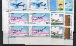 MONGOLIA -1984- CIVIL AVIATION SET OF 7 IN BLOCKS OF 4 MINT NEVER HINGED, SG £27+ - Mali (1959-...)
