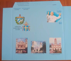 P) 1998 CUBA, APOSTOLIC VISIT OF HIS HOLINESS JOHN PAUL II TO CUBA, AEROGRAMME, AIRMAIL, MNH - Autres & Non Classés