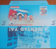 P) 2005 CUBA, FREEDOM NOW, CUBA-UNITED STATES RELATIONS, CUBAN PRISONERS, AEROGRAMME, AIRMAIL, MNH - Autres & Non Classés