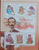 P) 2000 CUBA, CHILDREN'S TALES FROM THE GOLDEN AGE, TRIBUTE TO HISTORICAL FIGURES, SOUVENIR SHEET, MNH - Autres & Non Classés